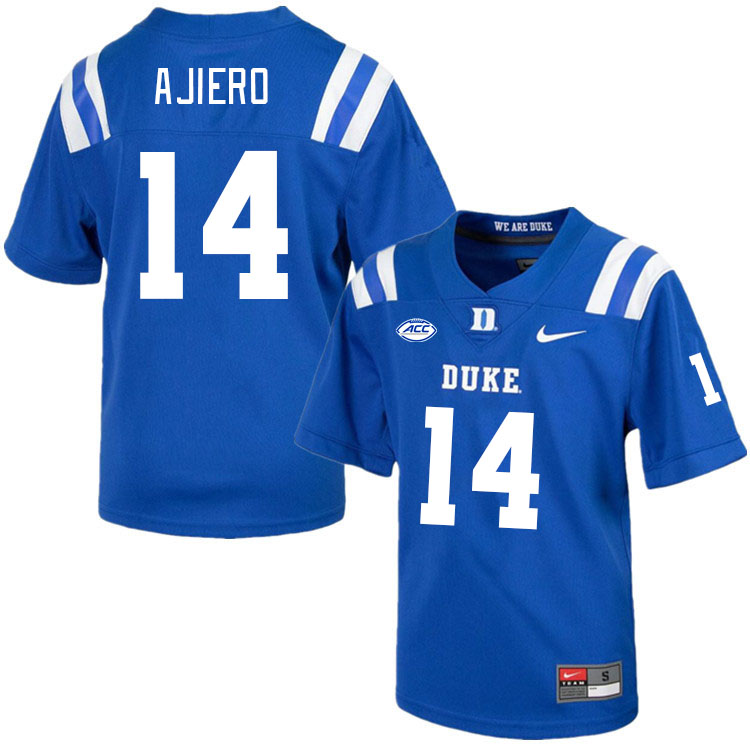 Duke Blue Devils #14 Quentin Ajiero College Football Jerseys Stitched-Royal